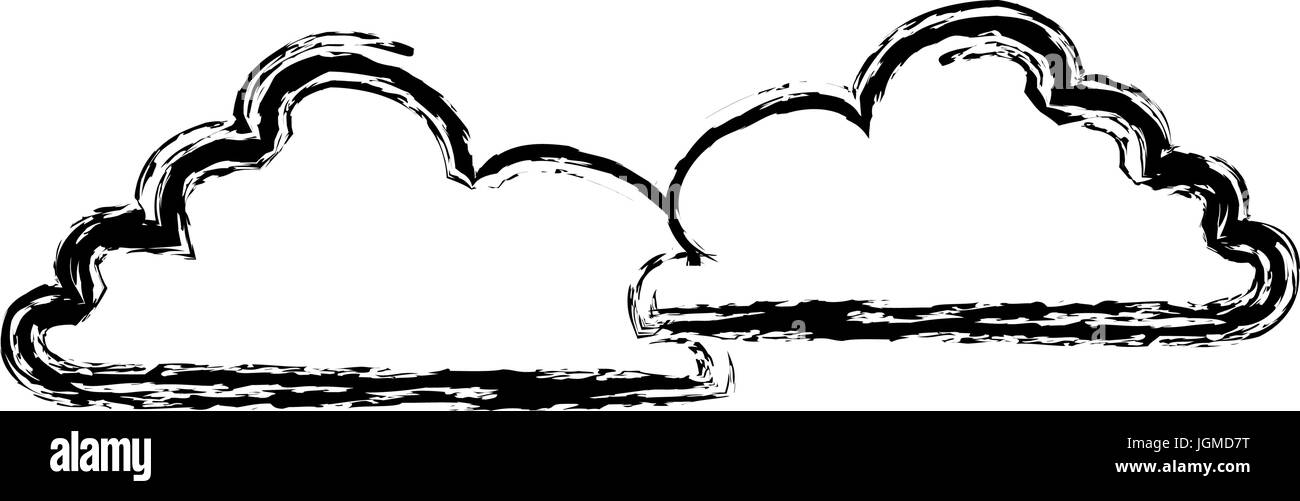 cloud sky nature cloudscape weather symbols Stock Vector Image & Art ...