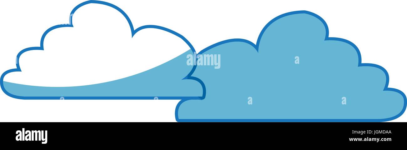 cloud sky nature cloudscape weather symbols Stock Vector Image & Art ...