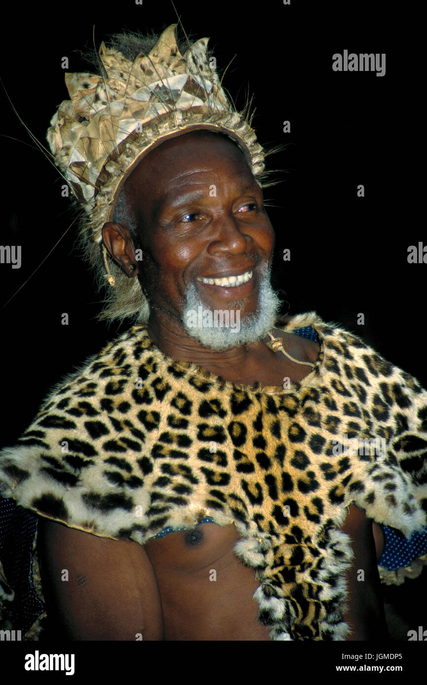 King from Zambia, Koenig aus Sambia Stock Photo Alamy