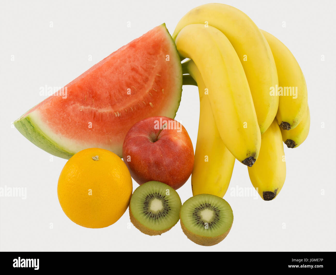Different fruit - fruits, Verschiedenes Obst - fruits Stock Photo
