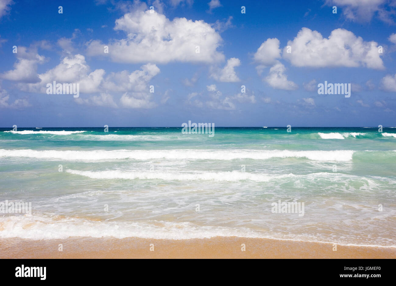 Surf, waves of the Atlantic, Playa del Macao, the Dominican Republic, the Caribbean - Surge, Playa del Macao, Dominican Republic, Caribbean, Brandung, Stock Photo