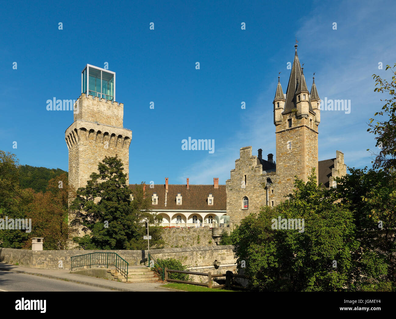 Rothschild castle in Waidhofen in the Ybbs, Lower Austria, Austria - Rothschild-Castle in Waidhofen/Ybbs, Lower Austria, Austria, Rothschildschloss in Stock Photo