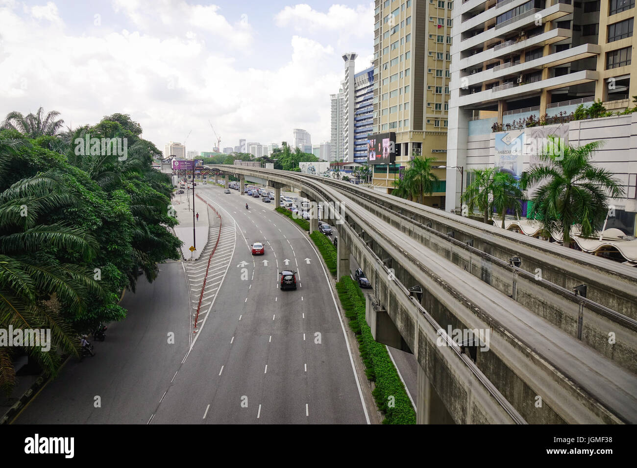 Kuala Lumpur Malaysia Jan 17 2017 Highway In Kuala Lumpur Stock Photo Alamy