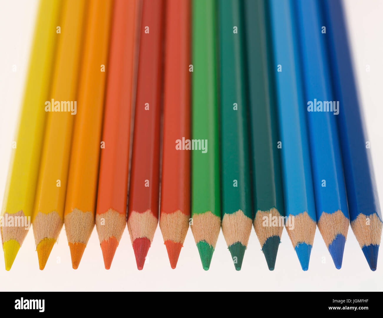 Coloured colour pencils - crayon, Bunte Farbstifte - crayon Stock Photo ...