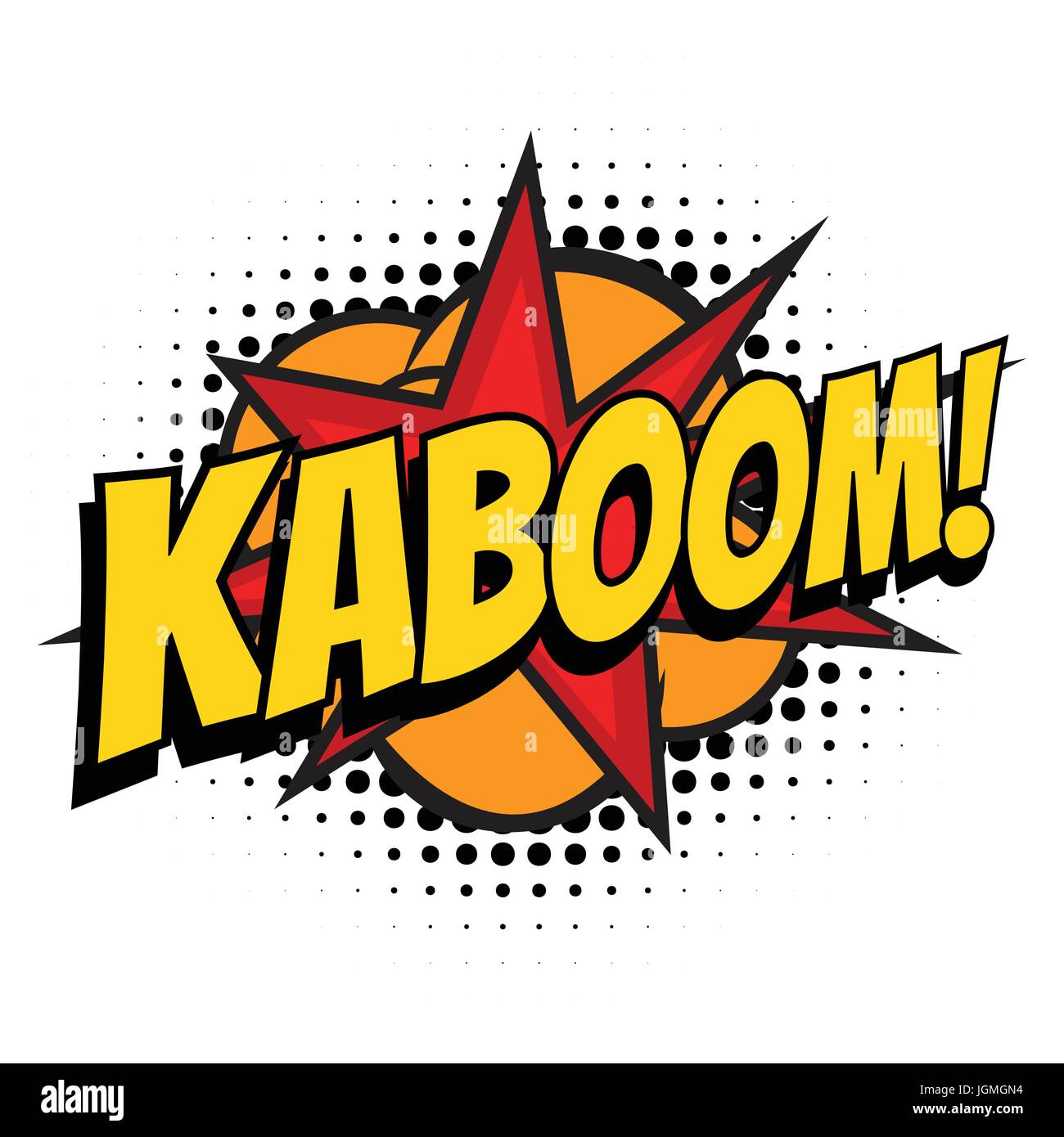 kaboom comic word Stock Vector