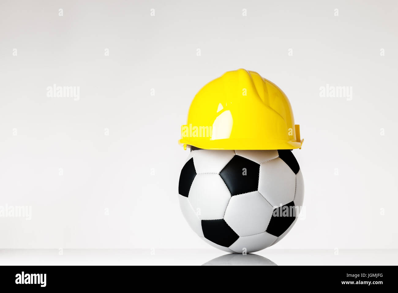 football team hard hats