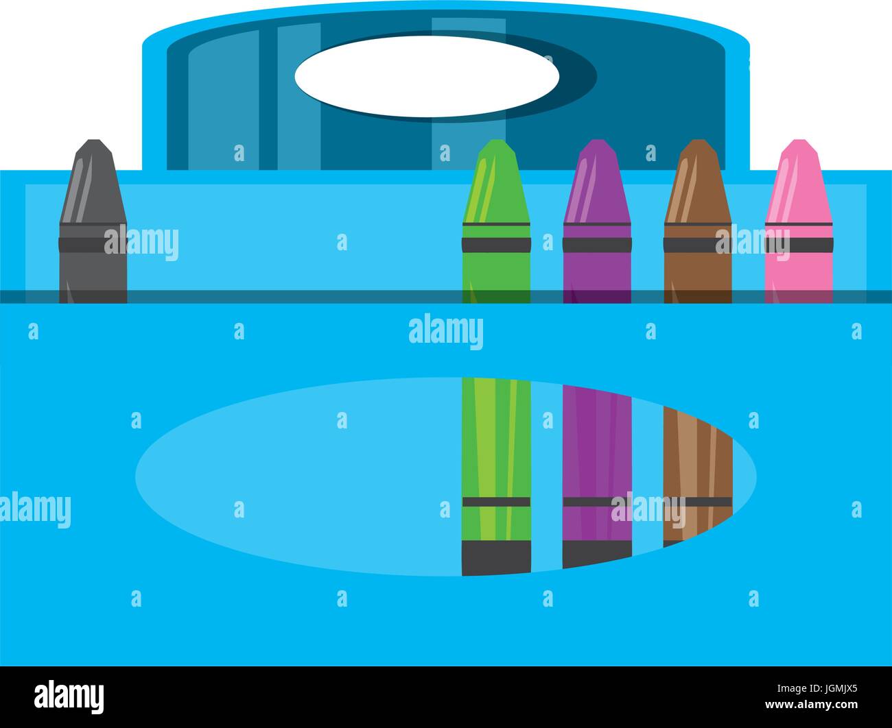 Crayons in box Stock Vector Image & Art Alamy