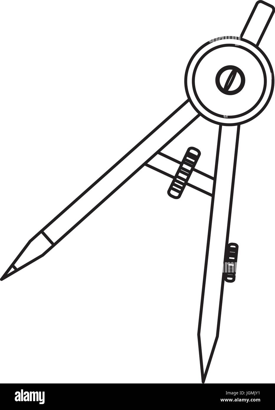 Compass geometry utensil Stock Vector Image & Art Alamy