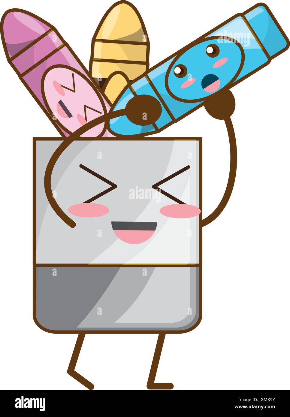 Cute crayons cartoon Stock Vector Image & Art Alamy