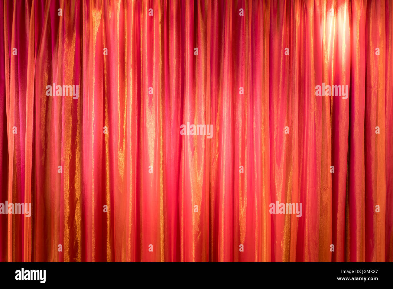 red curtain for background use Stock Photo