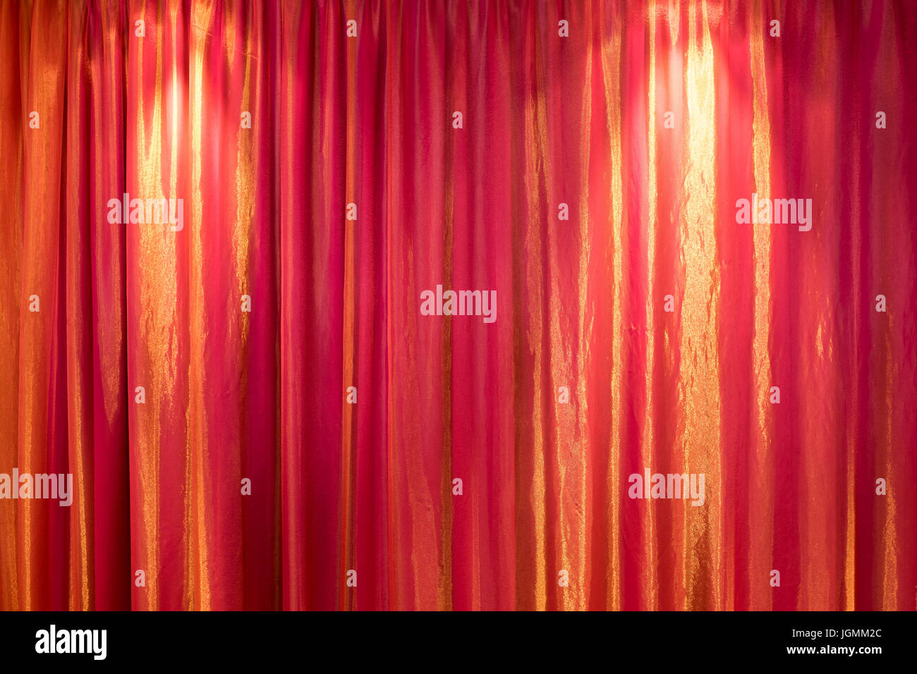 red curtain for background use Stock Photo