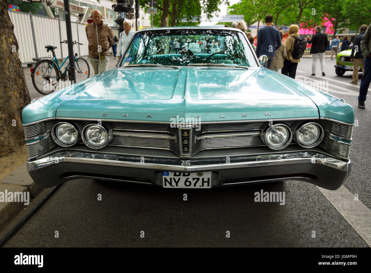 BERLIN - JUNE 17, 2017: Vintage car Chrysler New Yorker, 1967. Classic Days Berlin 2017. Stock Photo