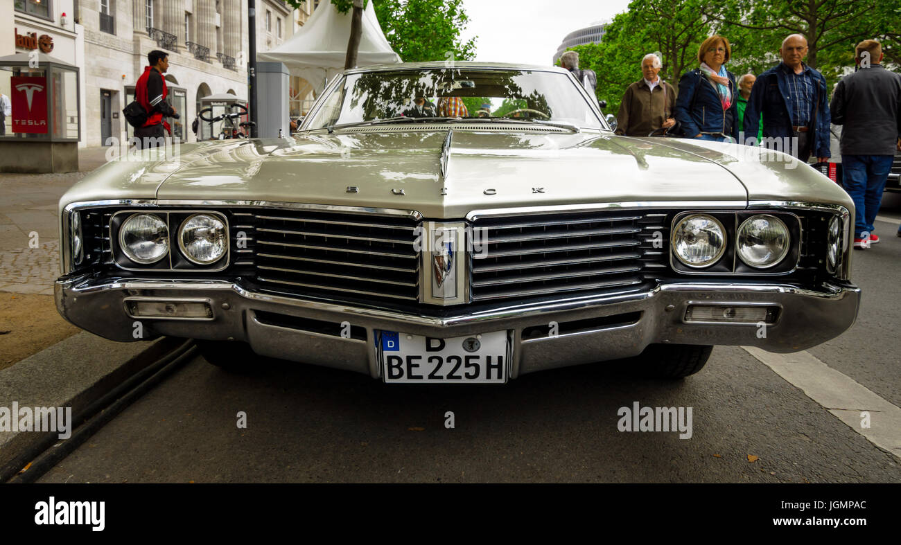 BERLIN - JUNE 17, 2017: Full-size luxury car Buick Electra 225 Limited, 1967. Classic Days Berlin 2017. Stock Photo