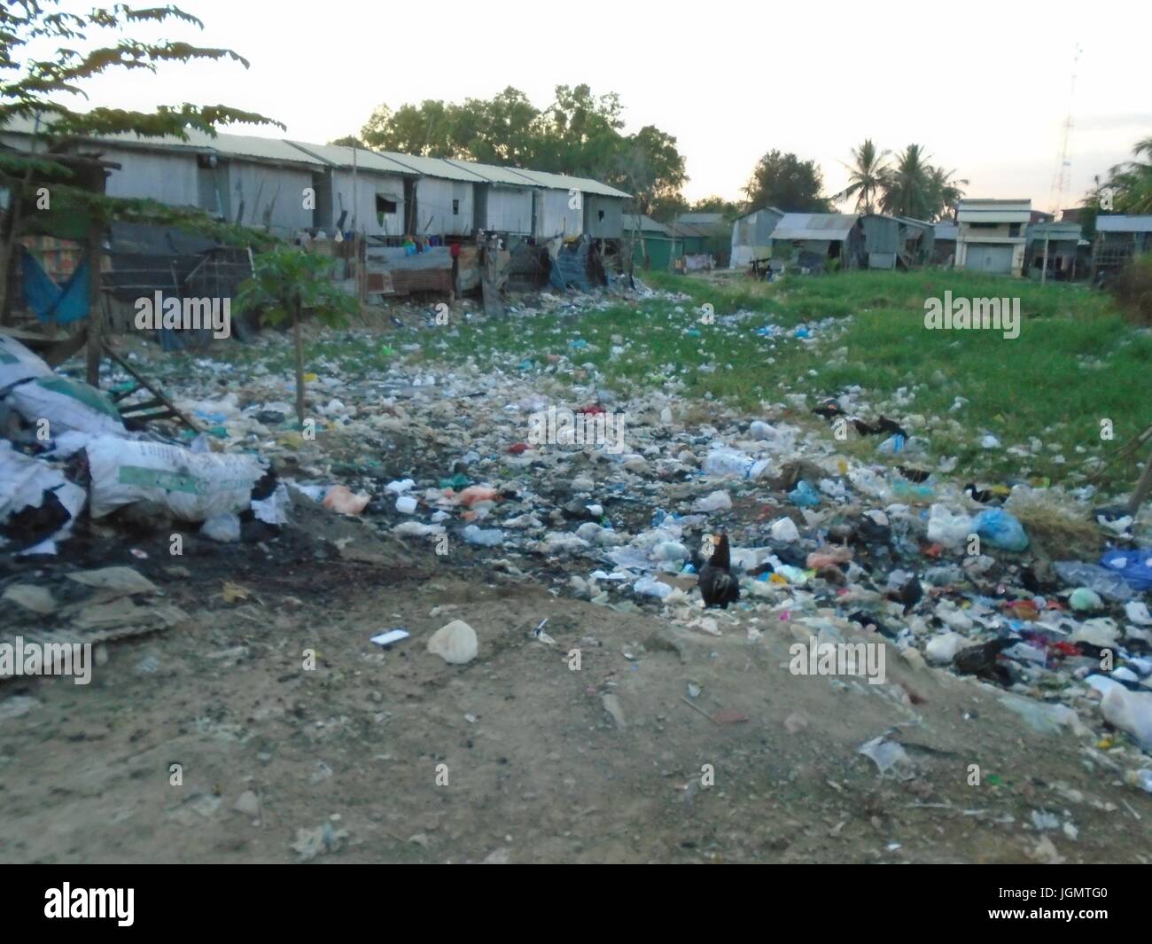 Trash Dump Garbage Poipet Cambodia Banteay Meanchey Province Stock Photo