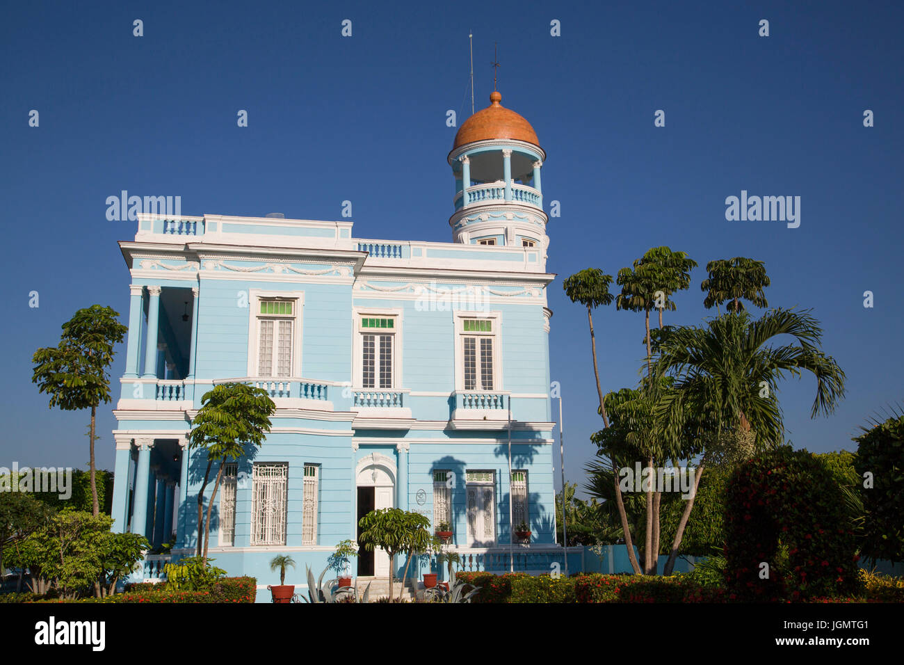 Blue Palace, Cienfuegos City, UNESCO World Heritage Site, Cienfuegos, Cuba Stock Photo