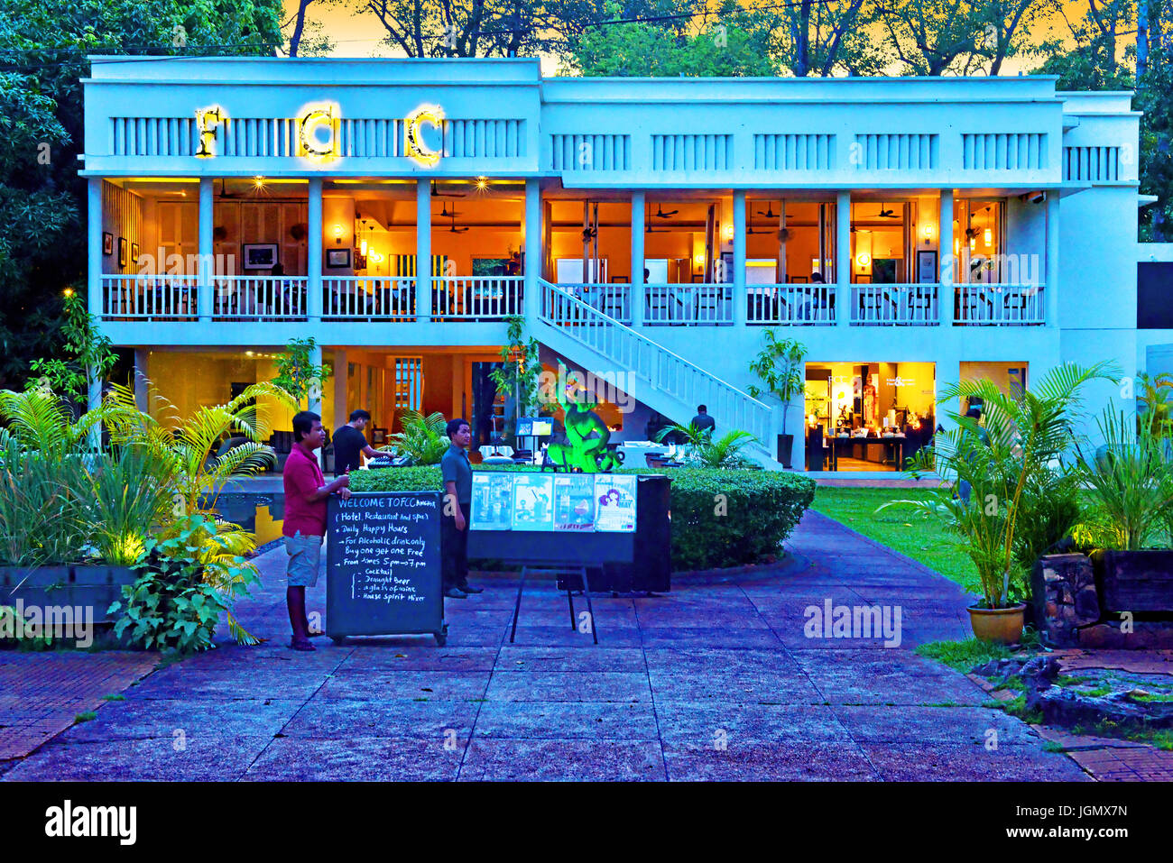 Cambodia Siem Reap Fcc Club Angkor Wat Stock Photo Alamy