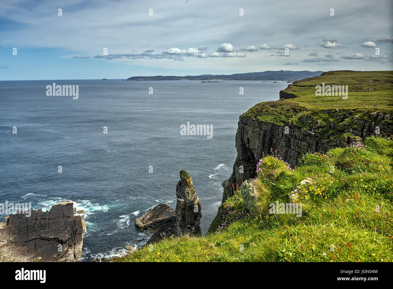 Handa Island Cliff View Stock Photo