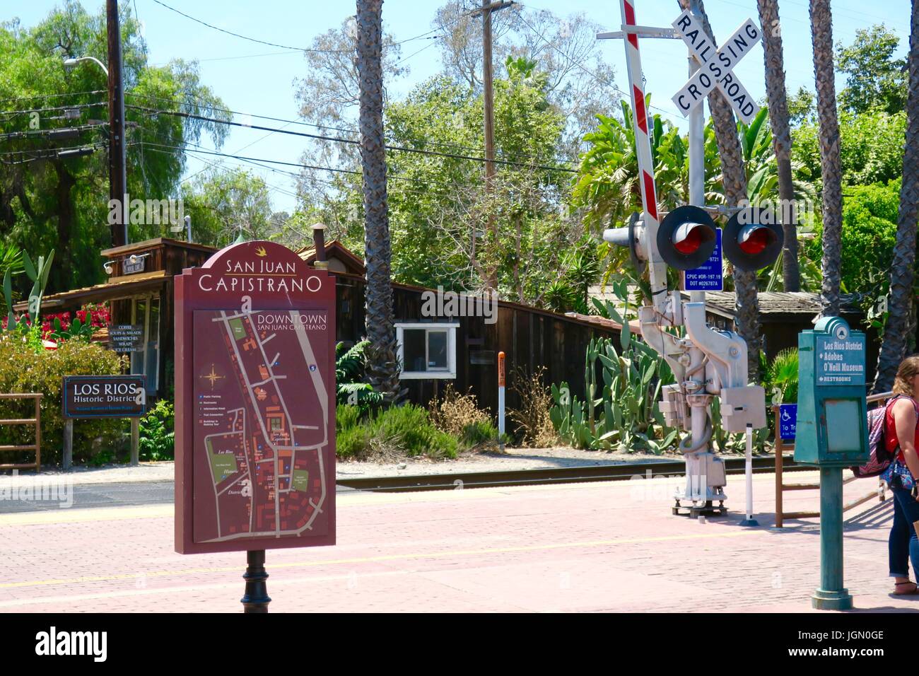 San Juan Capistrano Train Station Stock Photo Alamy