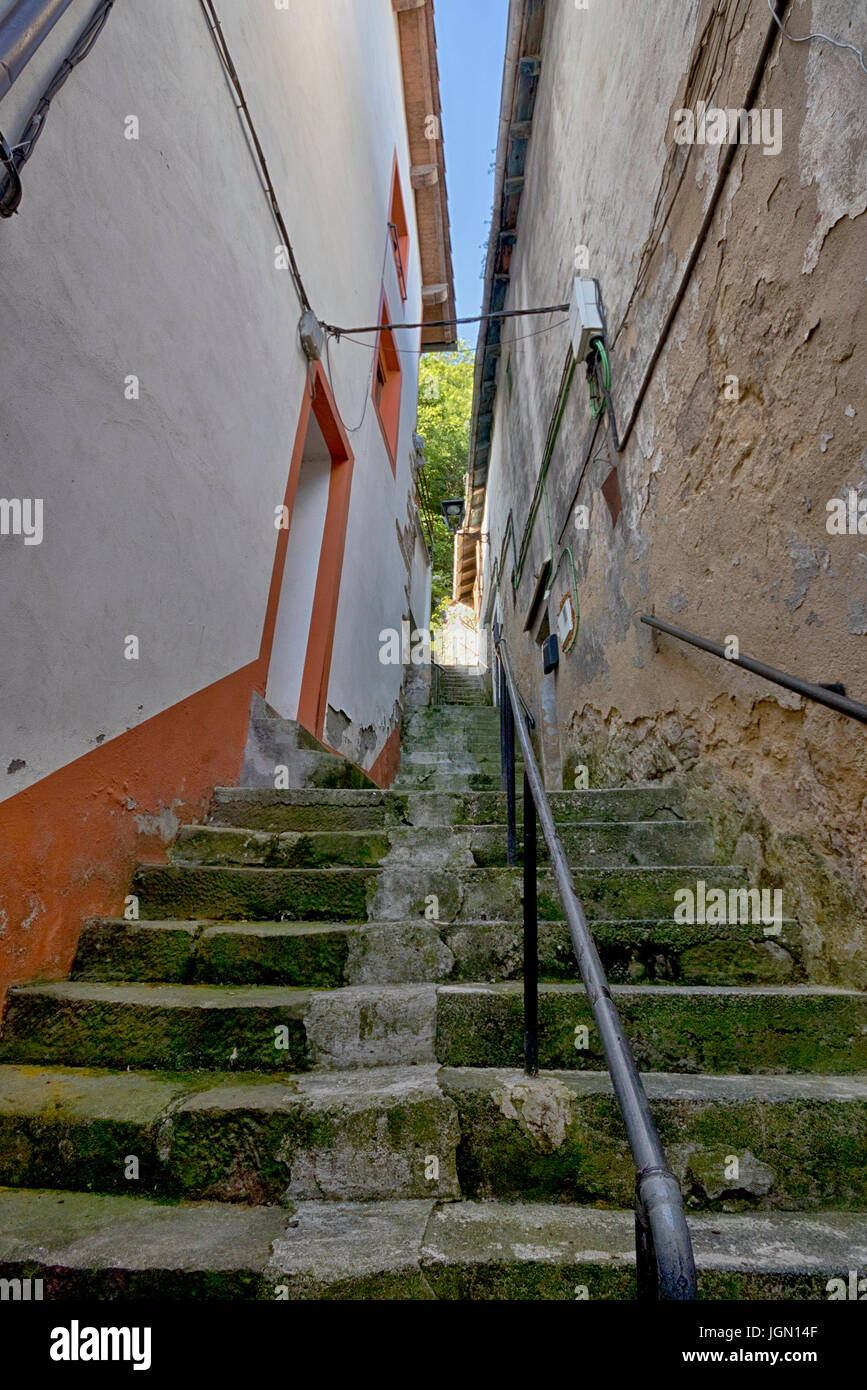 Steep stone stairs hi-res stock photography and images - Alamy