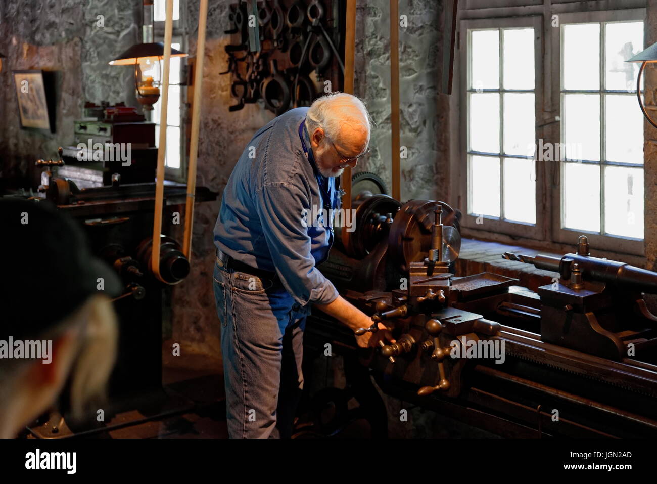 Century industrial machine shop Stock Photo Alamy