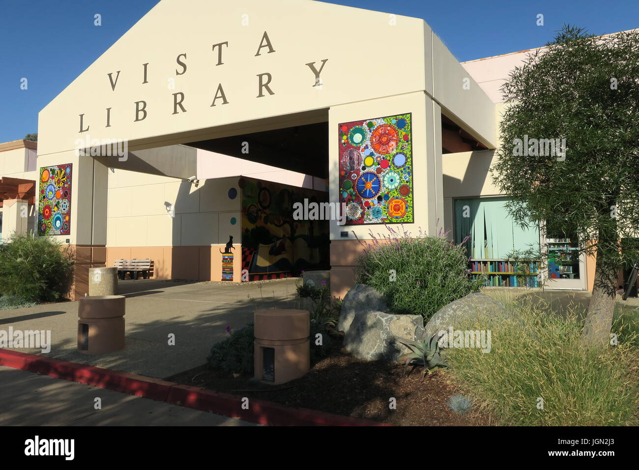 Vista Public Library Stock Photo Alamy