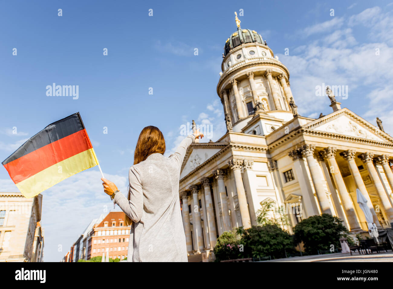 Woman traveling in Berlin Stock Photo - Alamy