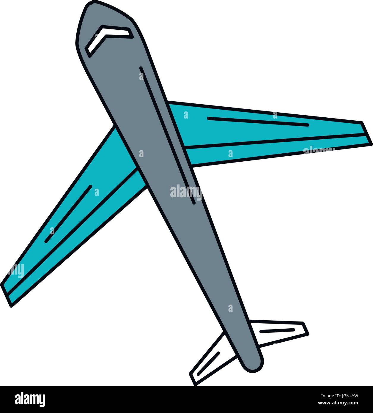 airplane flying isolated icon vector illustration design Stock Vector ...