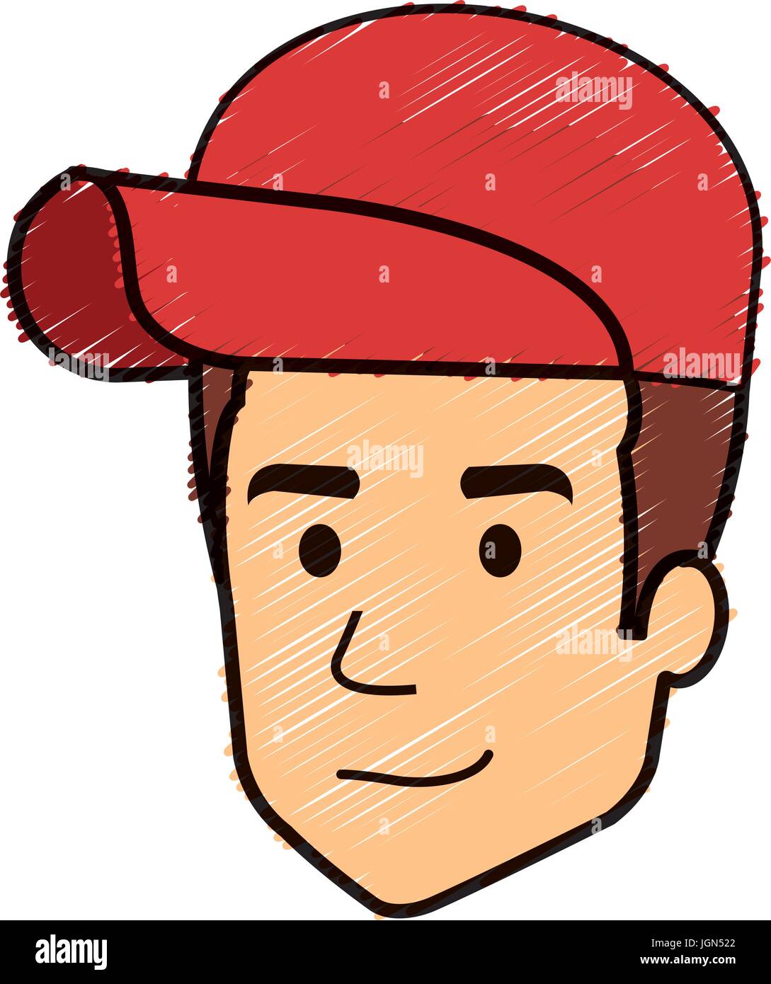 delivery worker avatar character vector illustration design Stock ...
