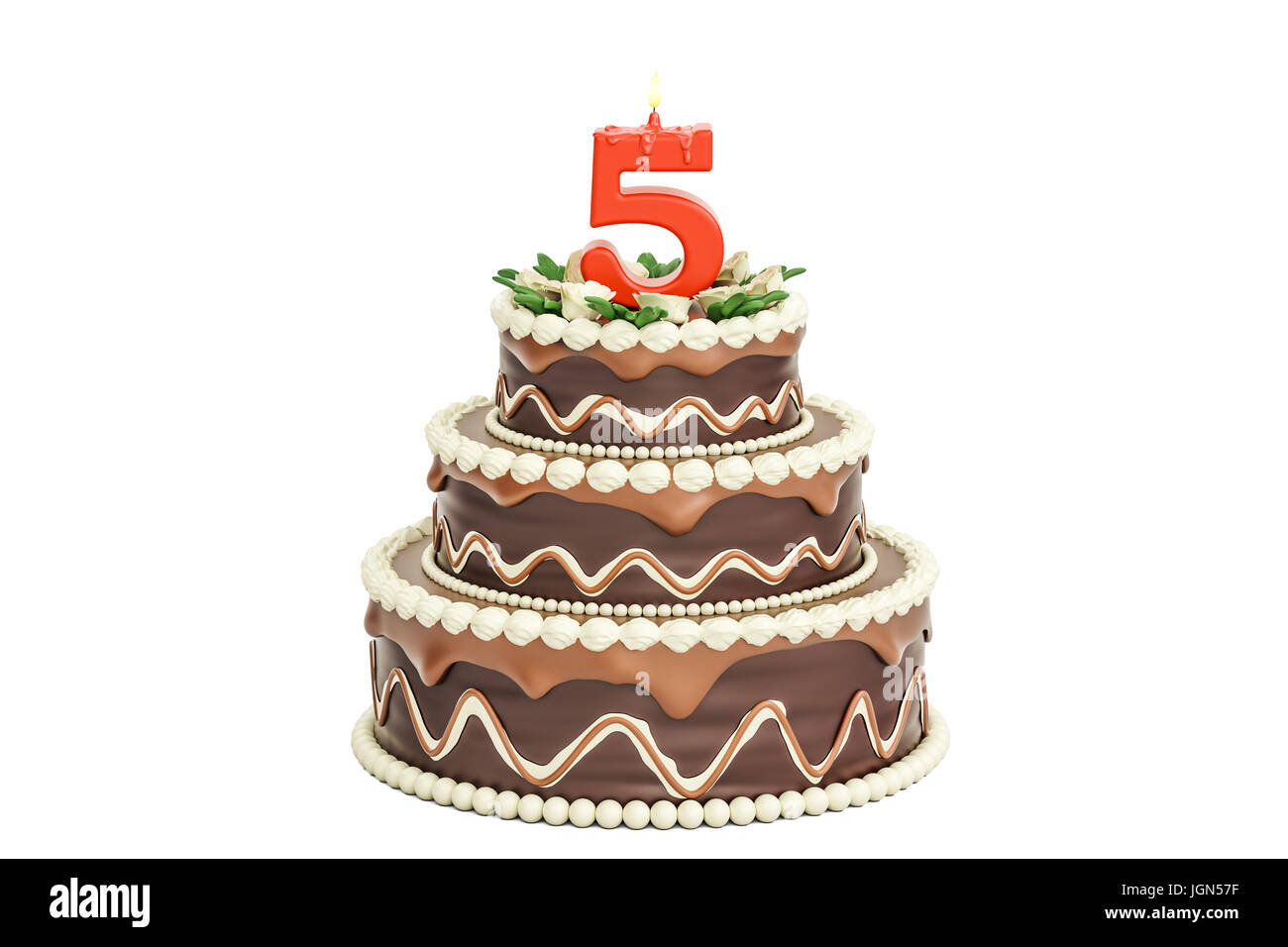Free Vectors | 5 years old birthday cake by age