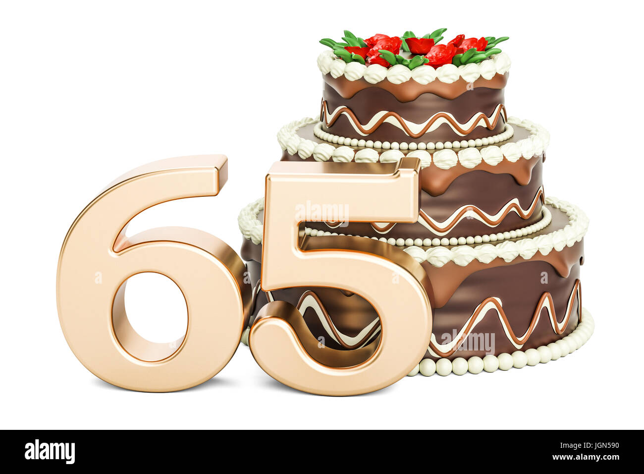65th birthday cake hi-res stock photography and images - Alamy