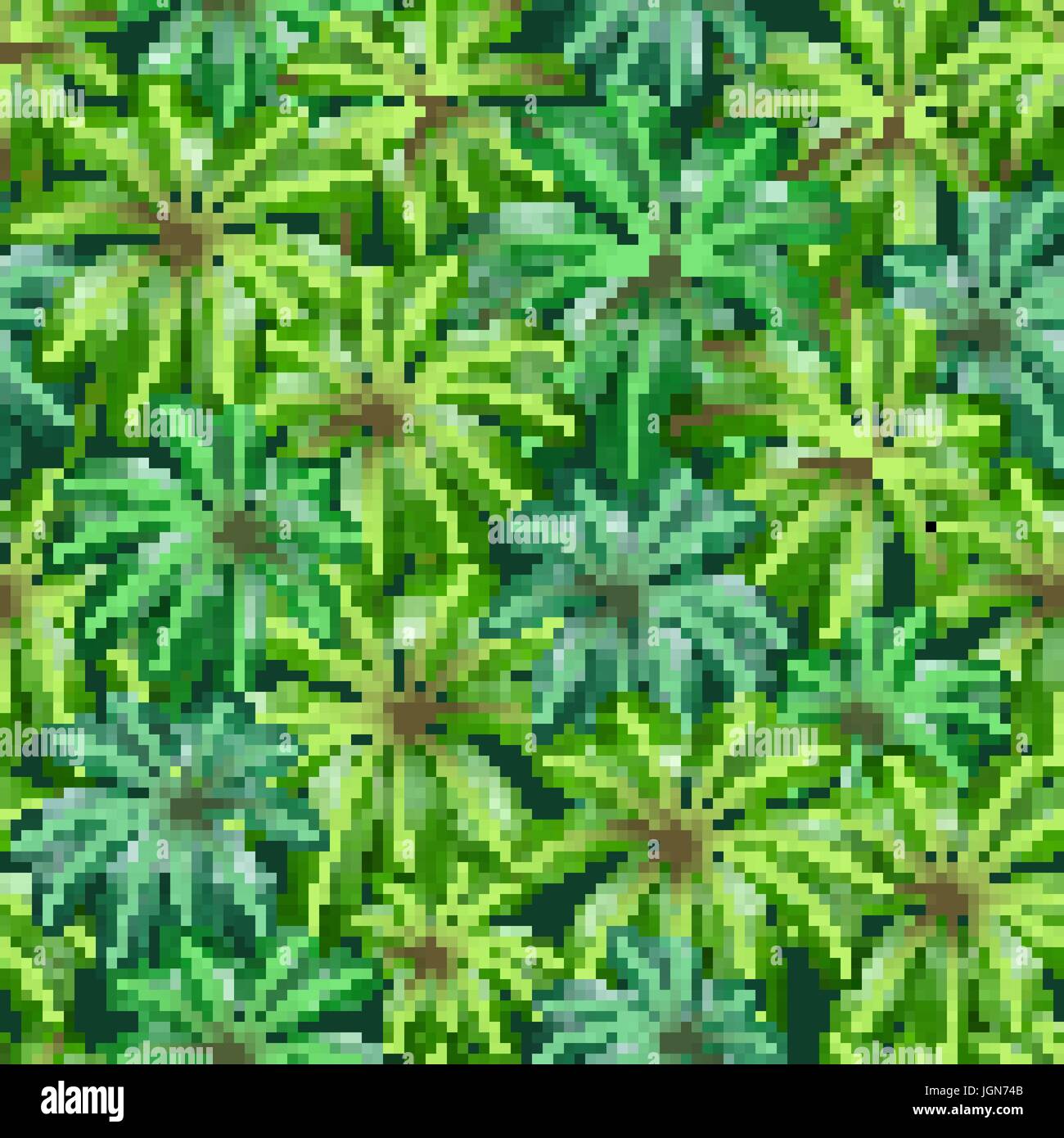 Seamless exotic pattern with tropical leaves. vector pattern Stock ...
