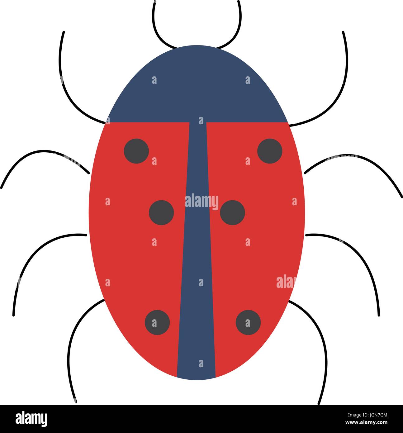 ladybug animal isolated icon vector illustration design Stock Vector ...