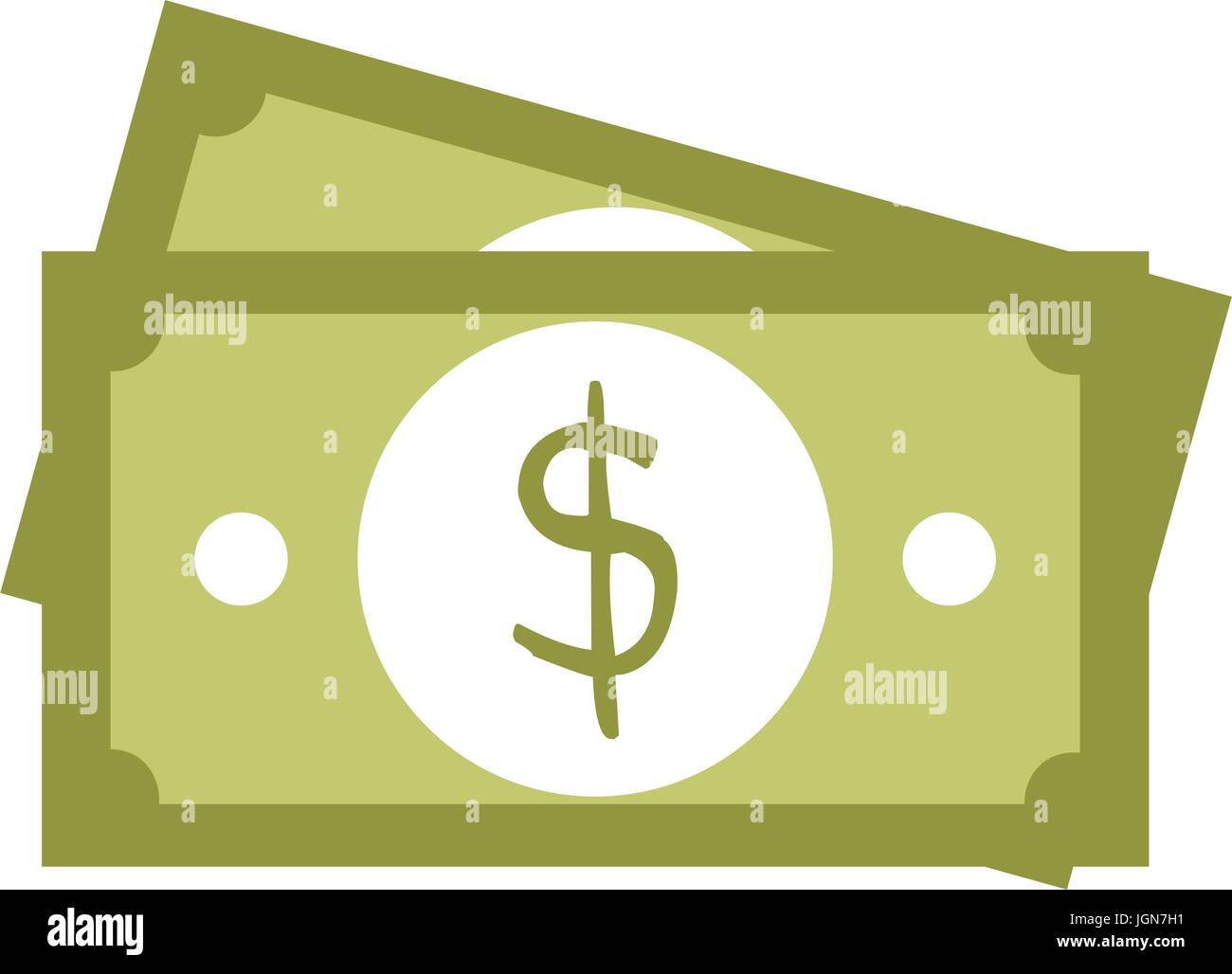 bill dollar isolated icon vector illustration design Stock Vector Image ...