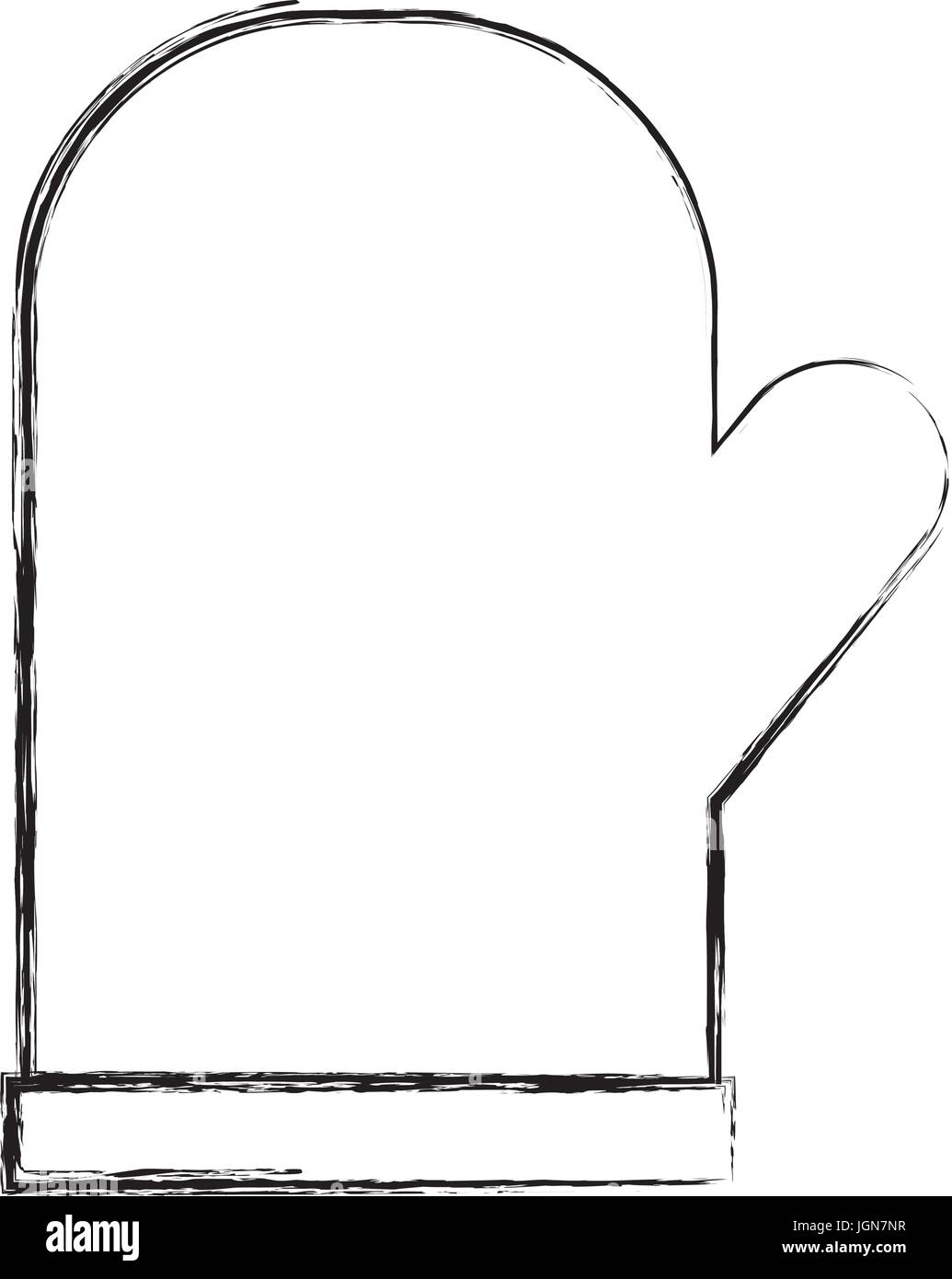 kitchen glove isolated icon vector illustration design Stock Vector ...