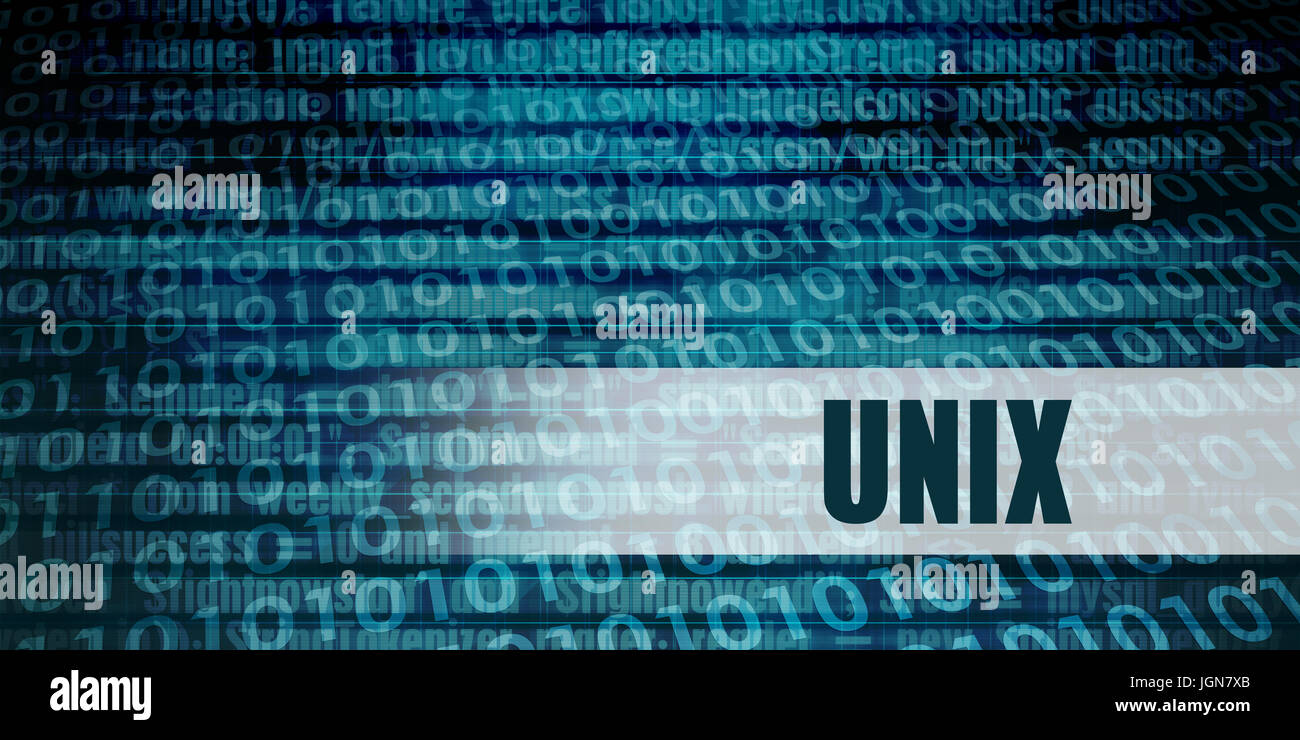 Unix Development Language as a Coding Concept Stock Photo - Alamy
