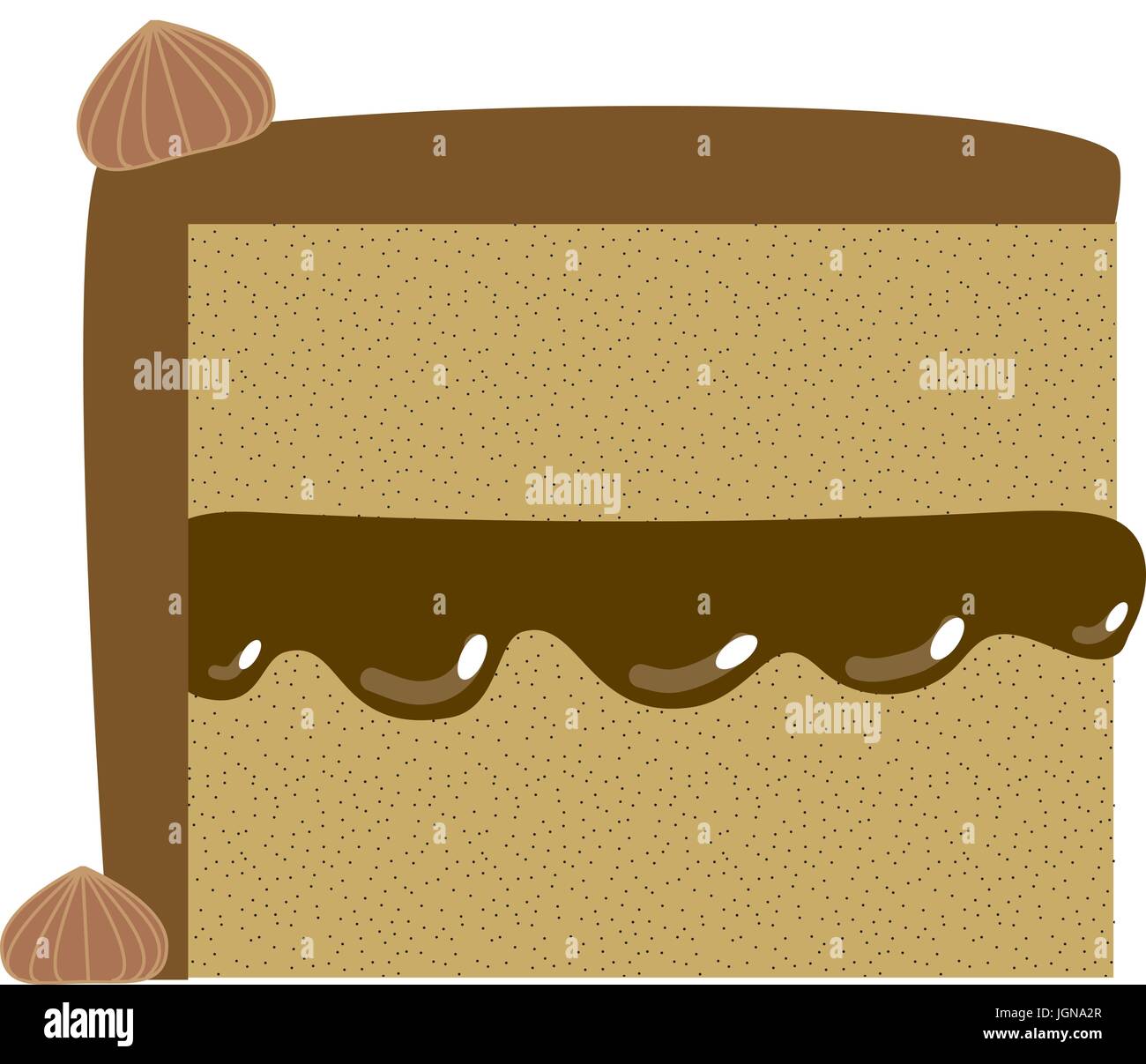 Chocolate Cake Slice Stock Vector Image & Art - Alamy