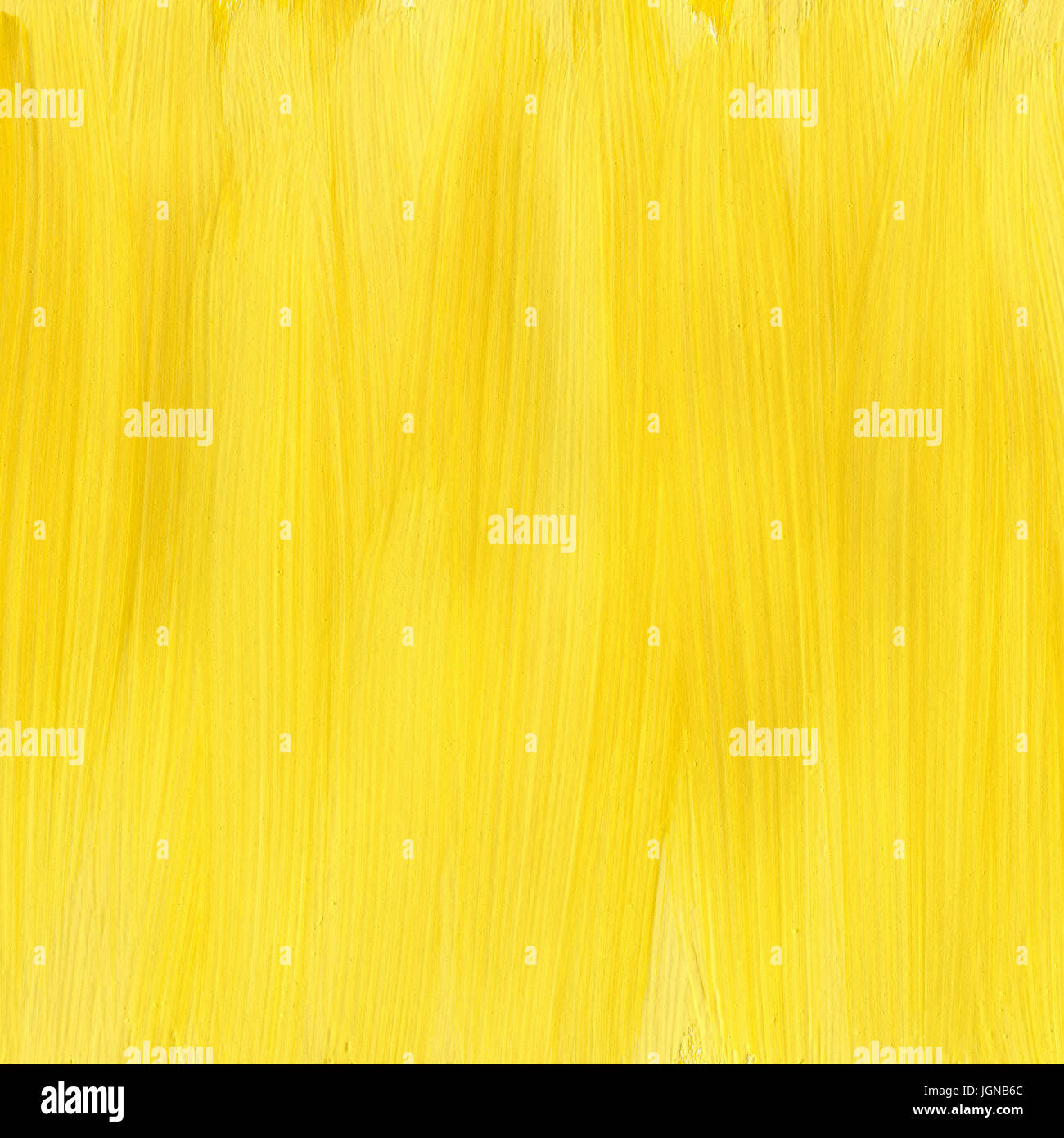 Yellow hand painted acrylic background, square shape Stock Photo