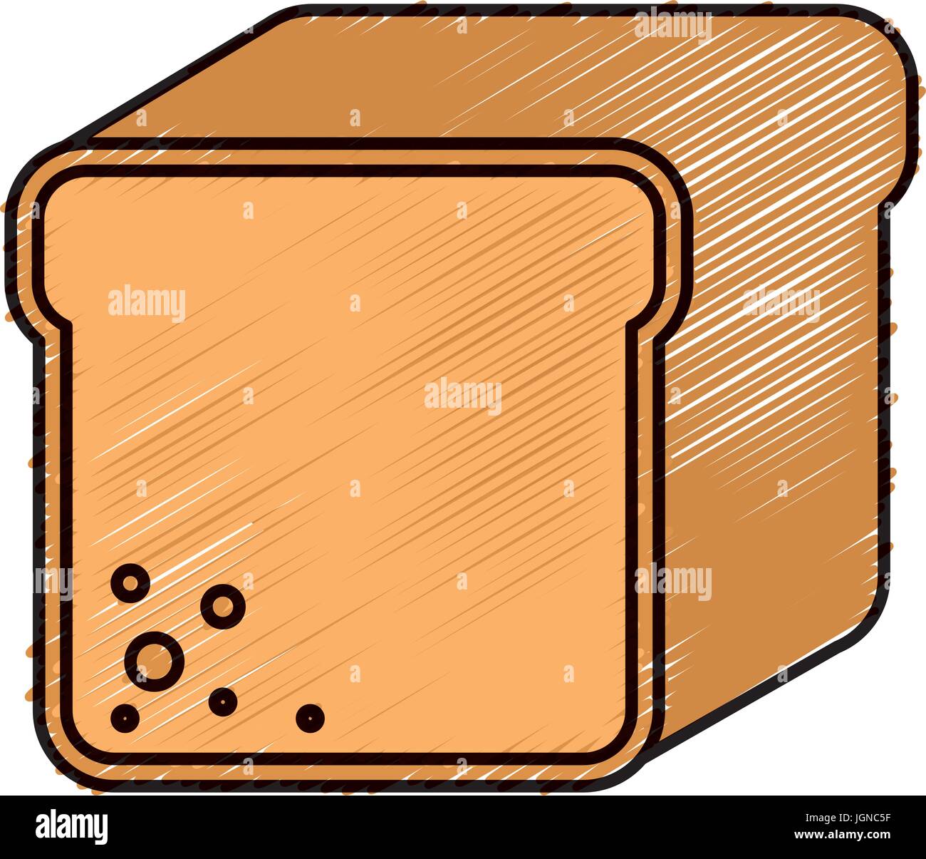 toast bread isolated icon vector illustration design Stock Vector Image ...