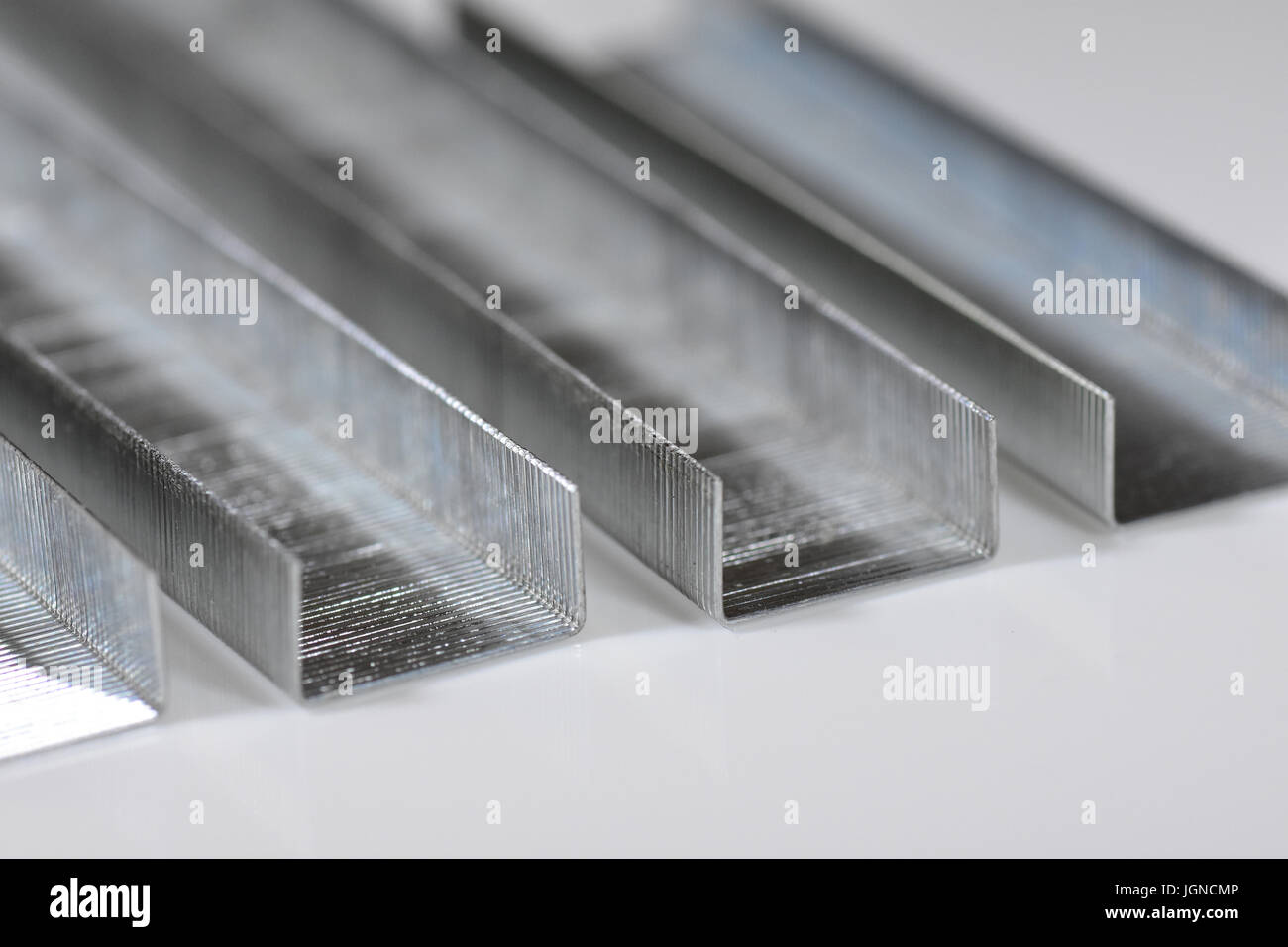 Metal Staples Stock Photo Alamy