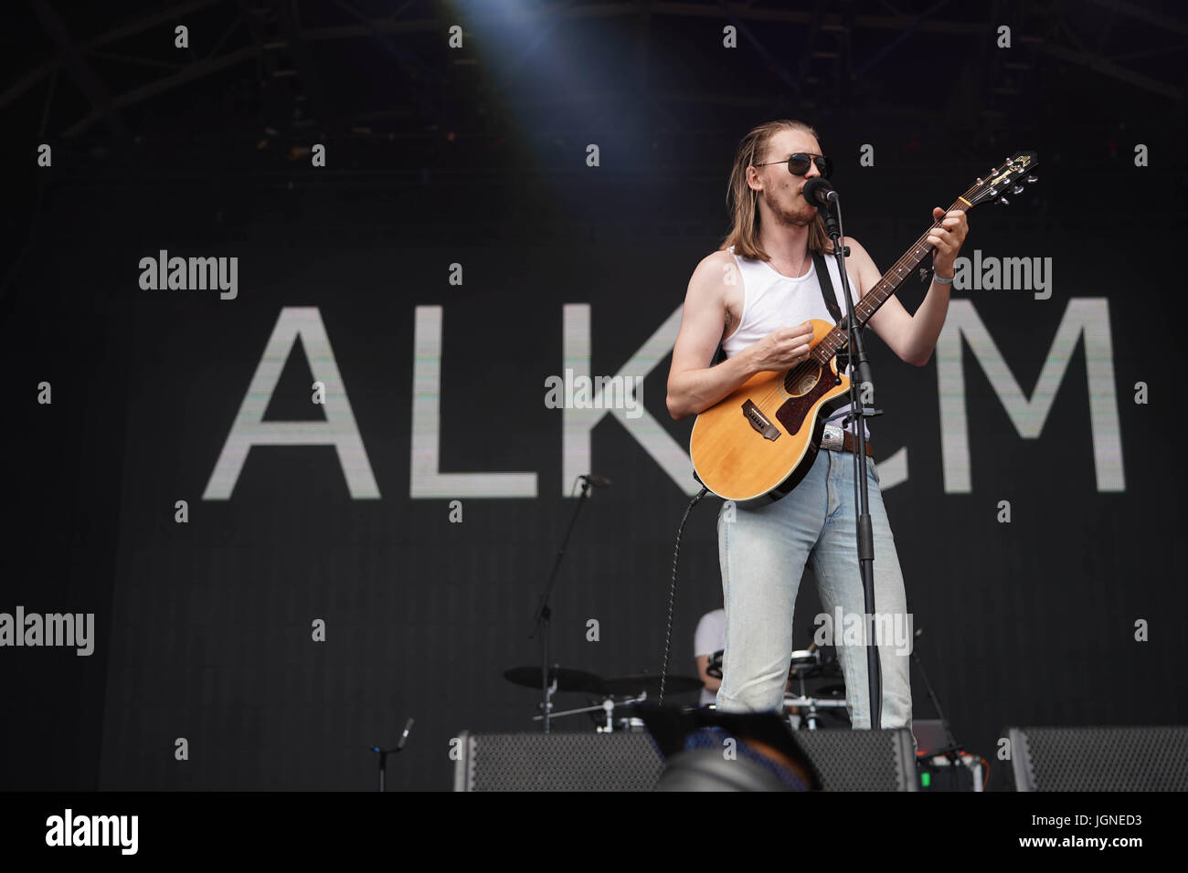 London, UK. 08th July, 2017. Alex Cameron performing on the Summer ...