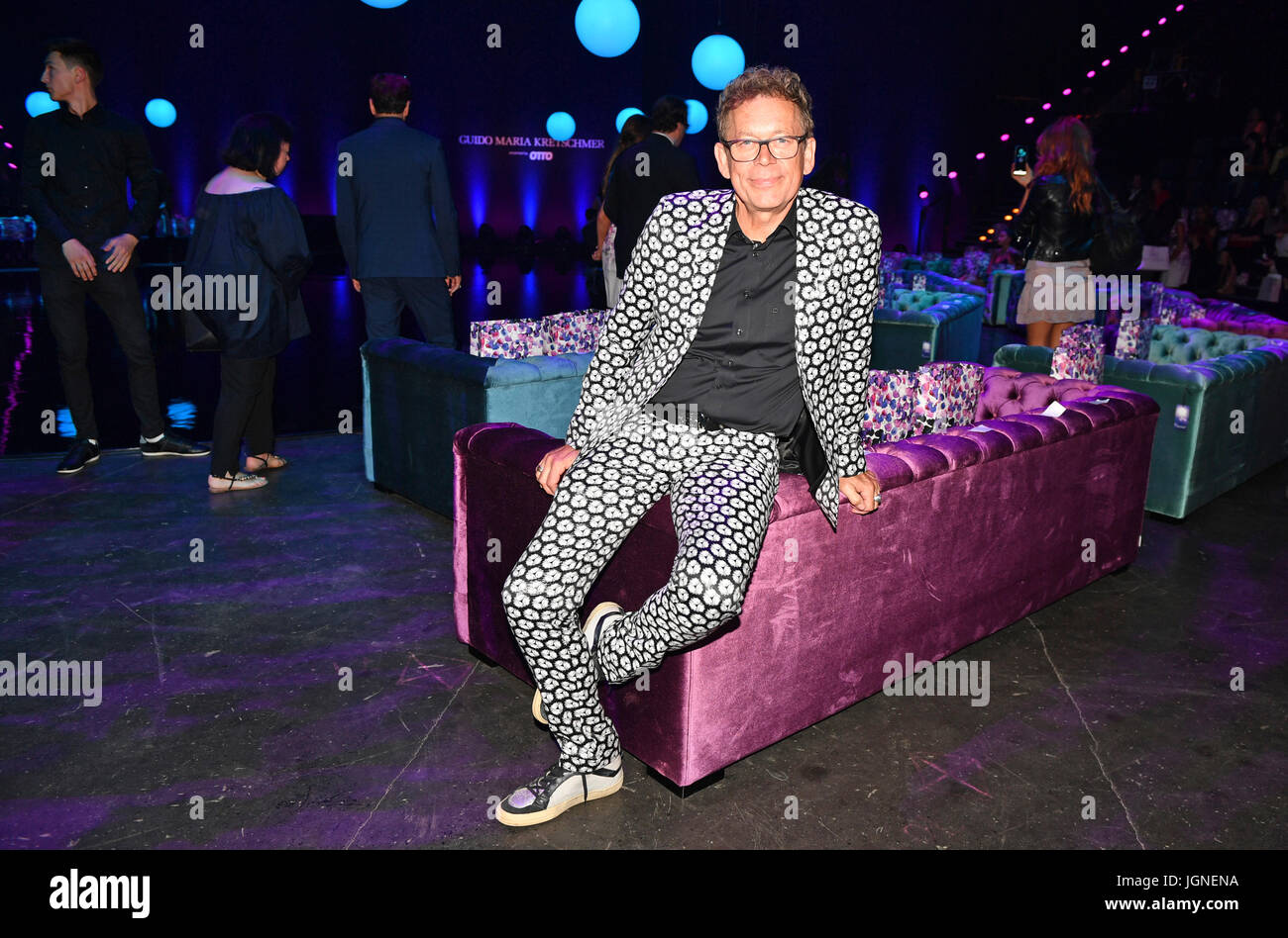Berlin, Germany. 5th July, 2017. Frank Mutters at the Guido Maria Kretschmer label's spring/summer 2018 fashion show at Berlin Fashion Week in Berlin, Germany, 5 July 2017. Photo: Jens Kalaene/dpa-Zentralbild/ZB/dpa/Alamy Live News Stock Photo