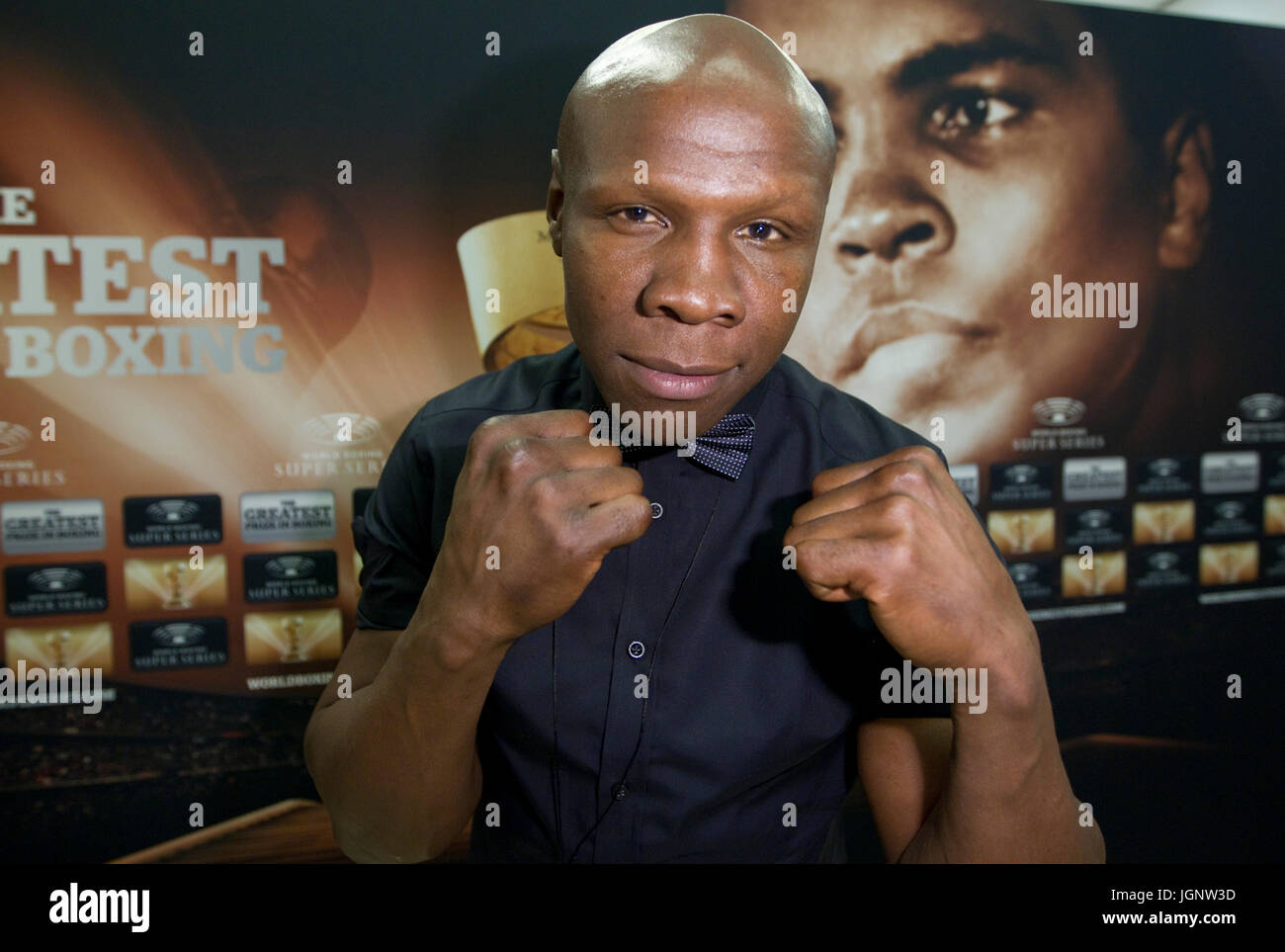 Monaco, Monte Carlo - July 08, 2017: World Boxing Super Series Draft Gala and Draw for the Muhammad Ali Trophy with Chris Eubank | usage worldwide Stock Photo