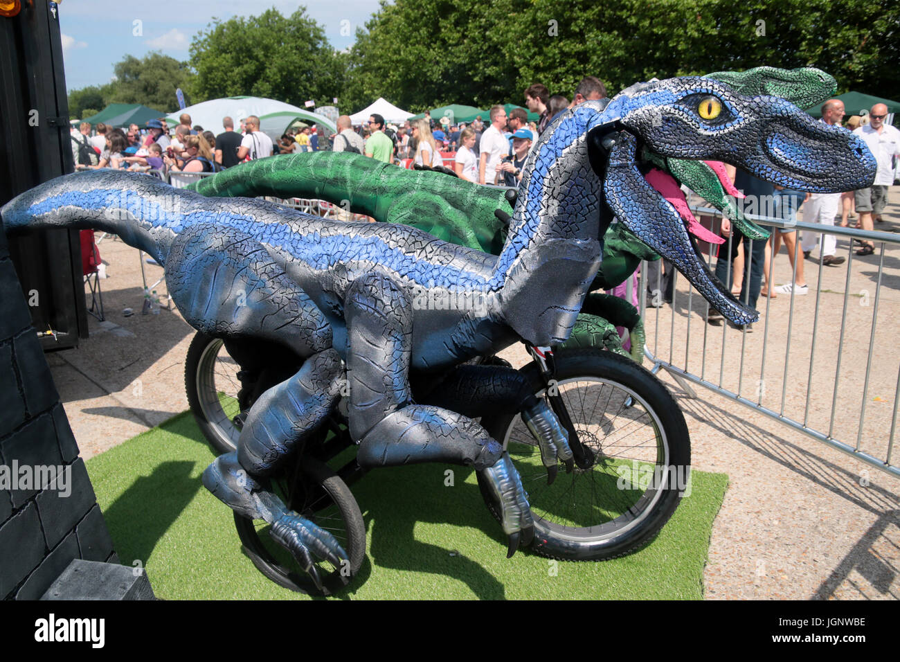 London UK. 09th July 2017 Alexandra Palace welcomed the Wacky Races, or soap  box vehicles, aka gravity racer or soapbox Red Bull Soapbox Race is an  international event in which amateur drivers