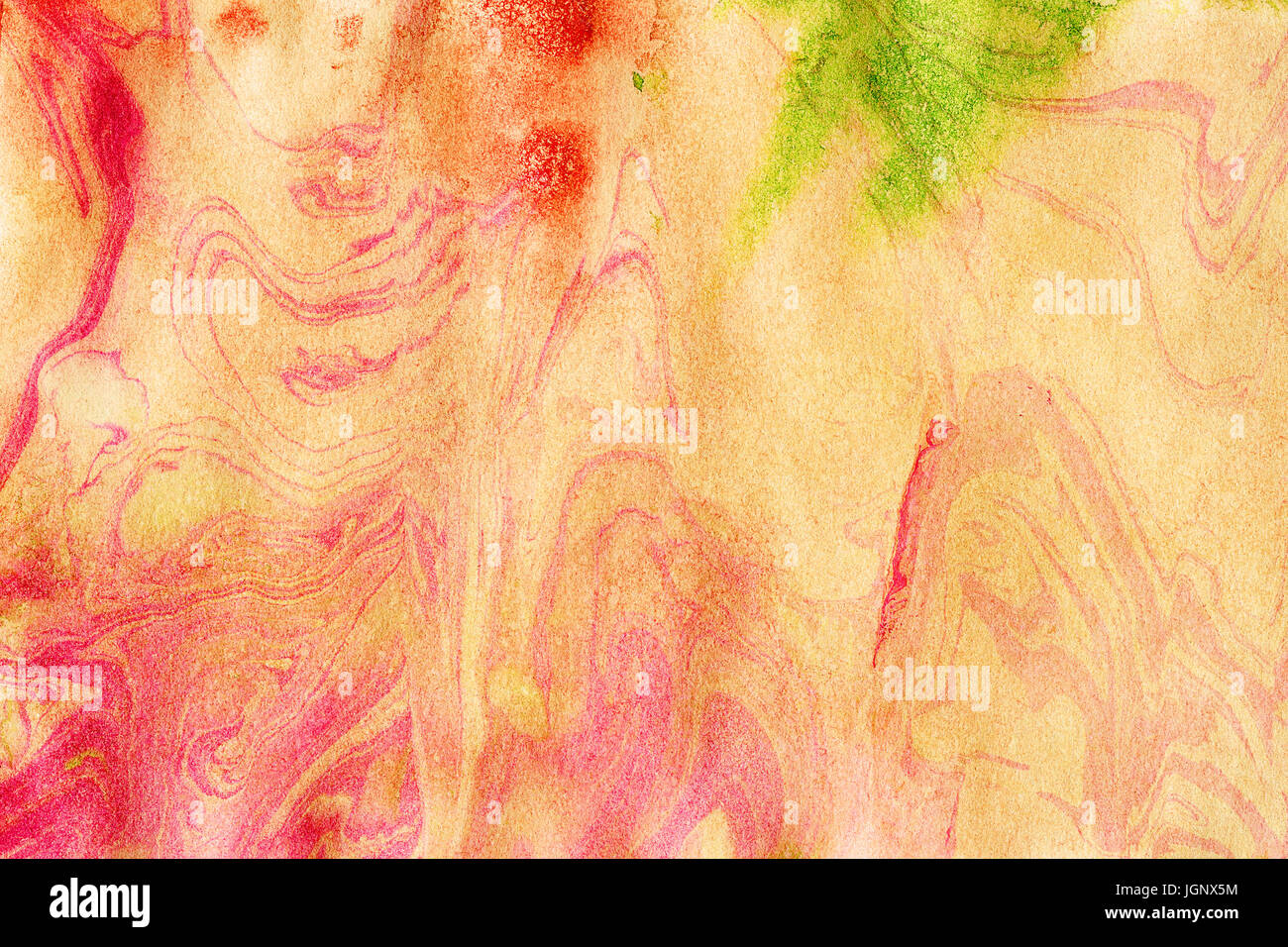 Watercolor background in vibrant yellow and red Stock Photo - Alamy