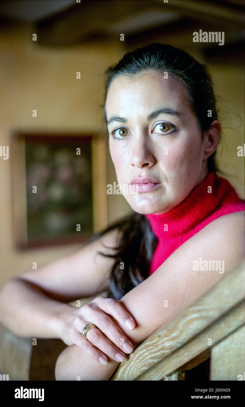 Author Polly Samson at home in Sussex. Stock Photo