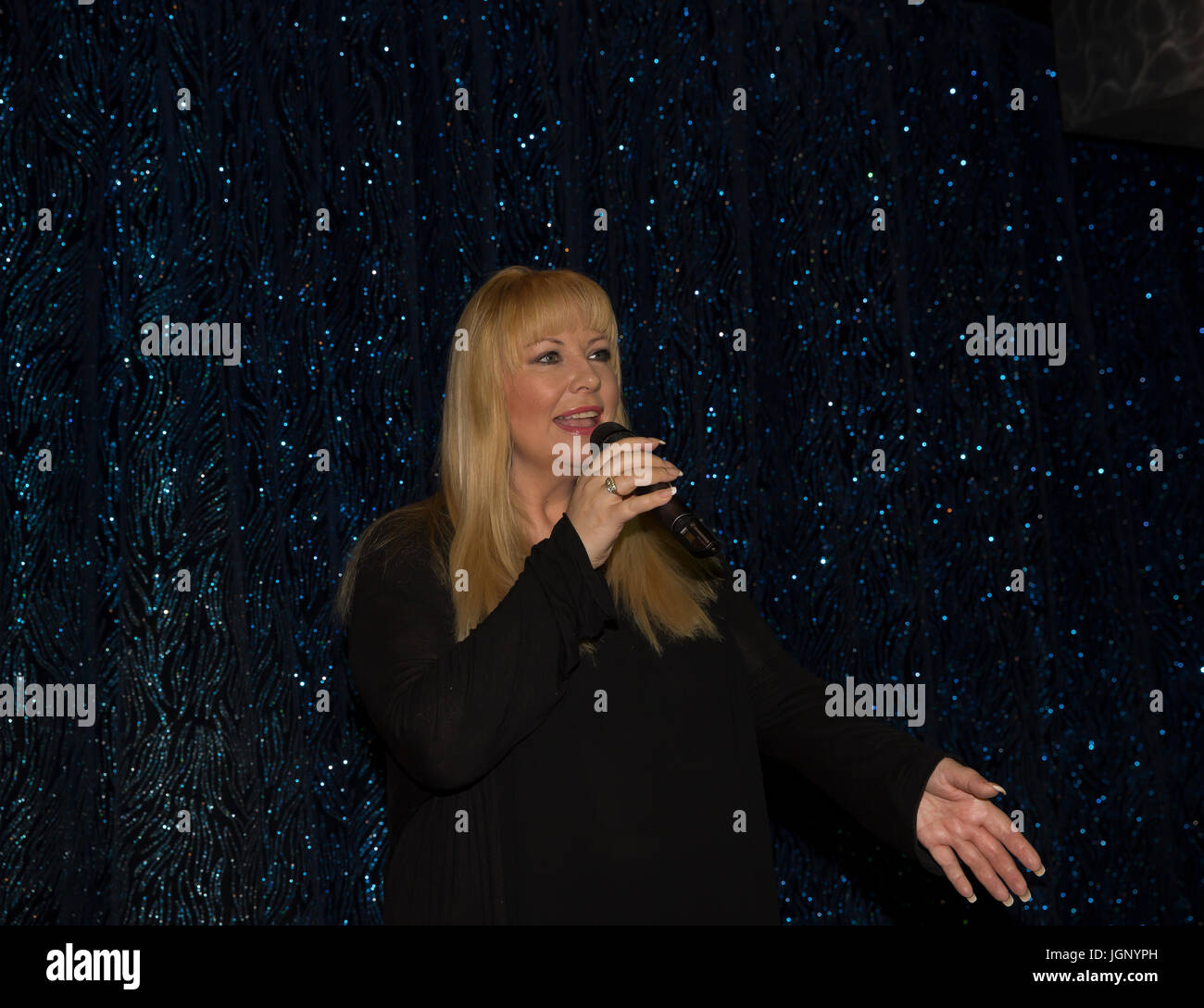 Steve Rietta Singer Rietta Austin, Singer/Songwriter, on board P&O Cruises ship Azura ...