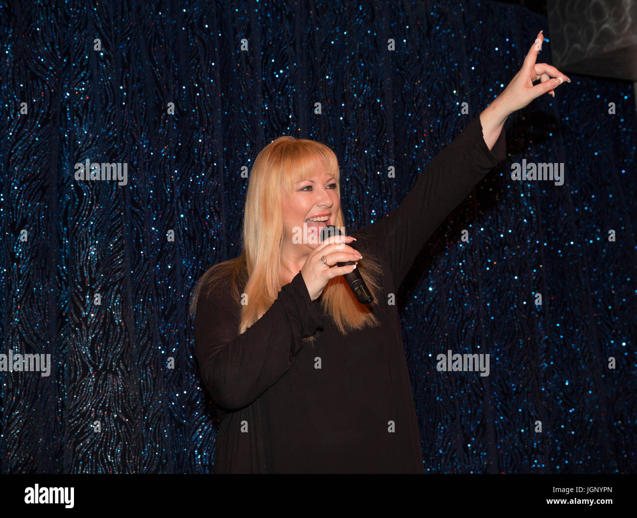 Steve Rietta Singer Rietta Austin, Singer/Songwriter, on board P&O Cruises ship Azura ...