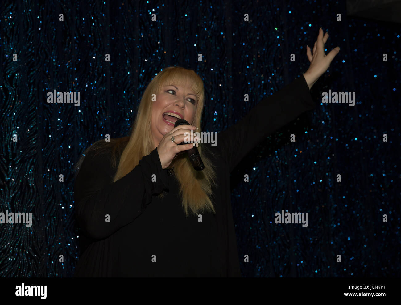 Steve Rietta Singer Rietta Austin, Singer/Songwriter, on board P&O Cruises ship Azura ...