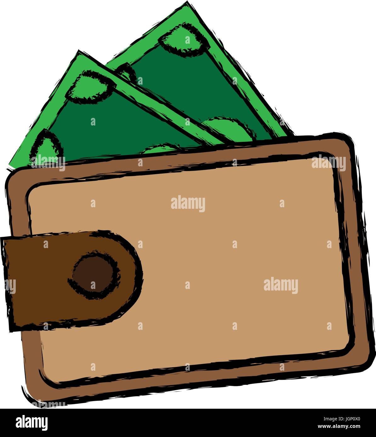 wallet safe money dollar banknote concept Stock Vector Image & Art - Alamy
