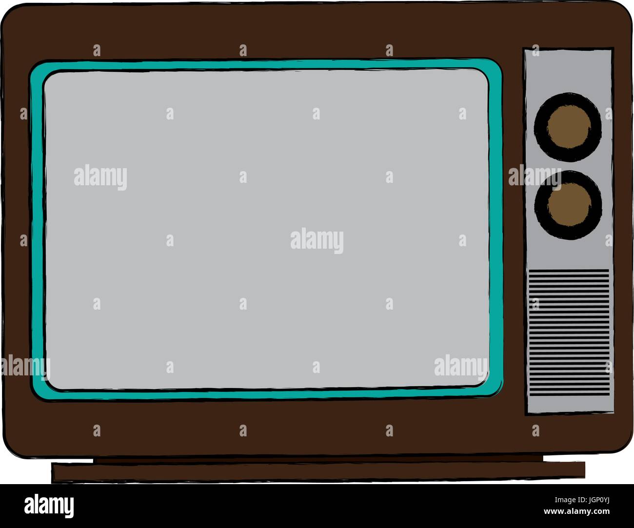 tv screen broadcast classic appliance Stock Vector Image & Art - Alamy